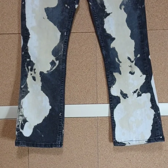 SLICK-BUD FASHIONS JEANS a 10p in a beautiful white washed design one of a kind - Picture 2 of 9